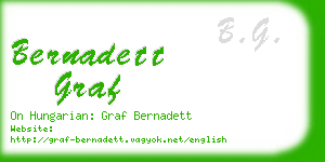bernadett graf business card